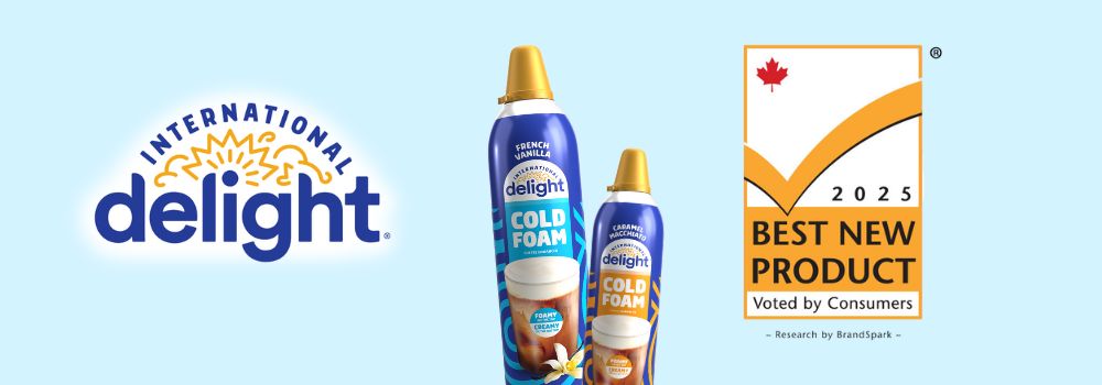 La Mousse Froide d'International Delight nommée Meilleur Nouveau Produit au Canada 2025 